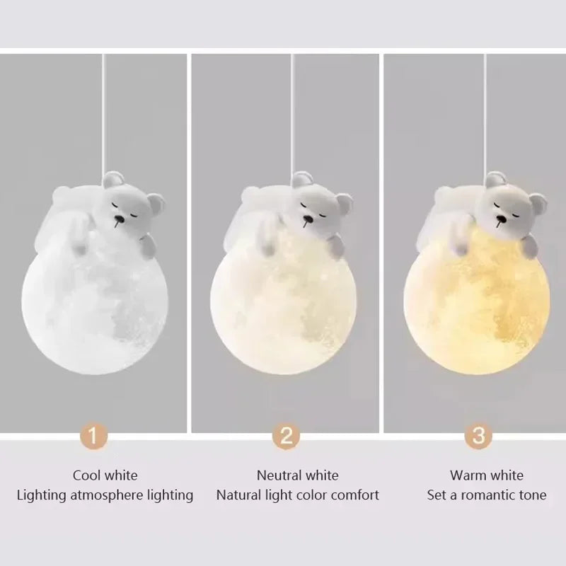 MoonGlow - Kreativ LED Vägglampa för Sovrum och Barnrum