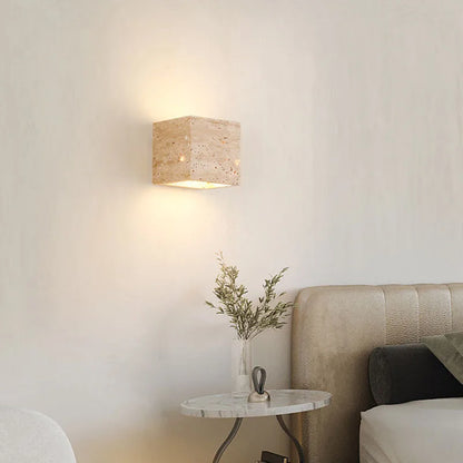 Vägglampa Travertinsten LED Upp Ner