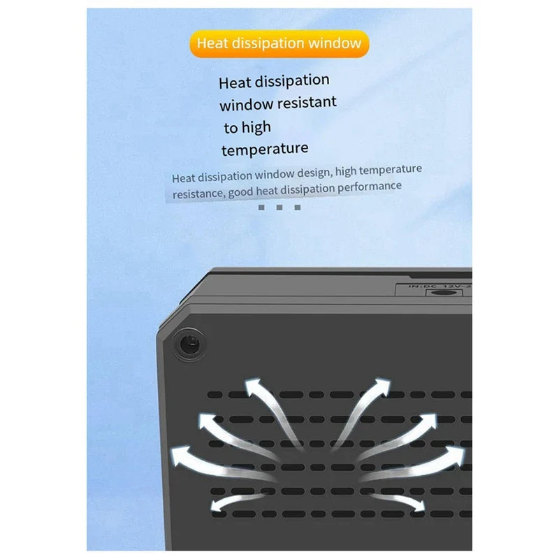 Carvallo Gear Solarladdare Utomhus | 4-faldig Batteri-Slot & LED-Lampa | Powerbank-Funktion | Svart