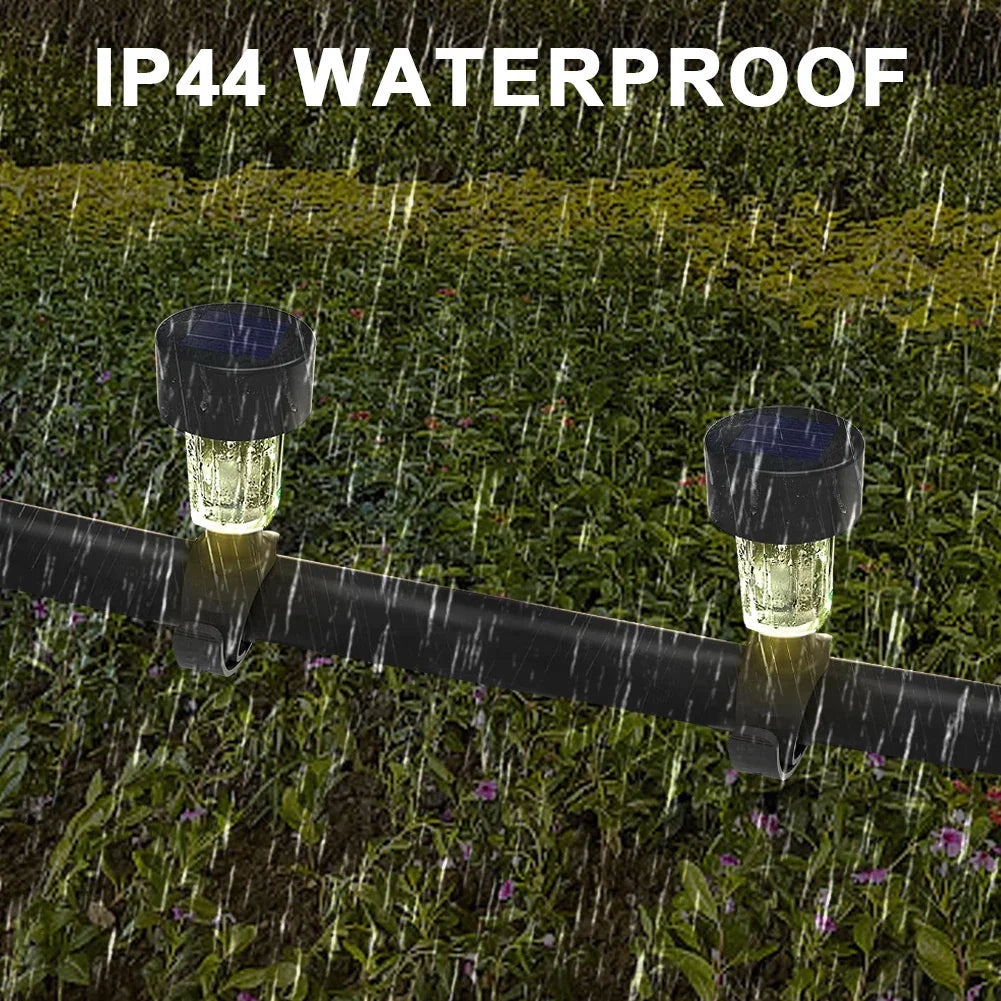 Carvallo GlowClips Solpoolbelysning 6-pack | Varmvit & RGB färgväxling | IP44 vattentålig | För staket & poolkant