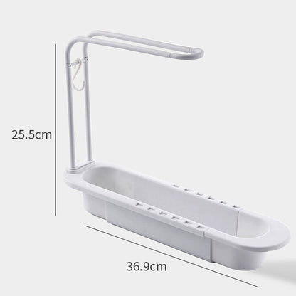 SmartHome SinkTidy | Diskho-organisatör med hylla för svampar &amp; dukar