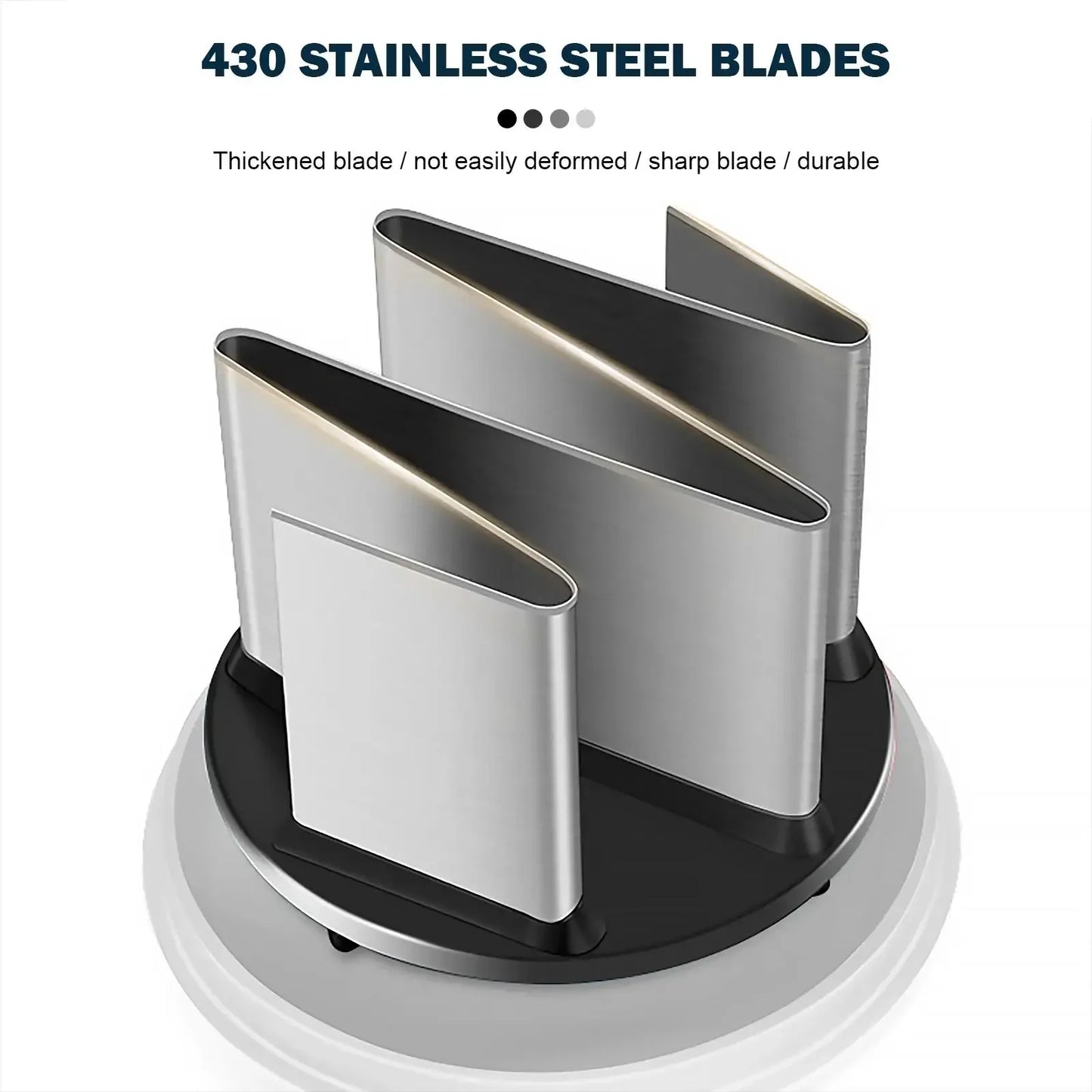 Carvallo Lök- & Grönsakshackare | Manuell köksassistent med rostfria blad | För grönsaker, nötter, örter & mer | 22 cm