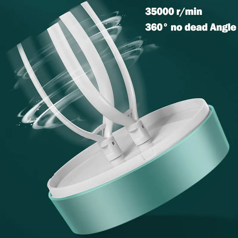 Carvallo OneTouch | Automatisk visp och mjölkskummare | USB-uppladdningsbar | 3-i-1 köksredskap för grädde, ägg och deg | Låg ljudnivå