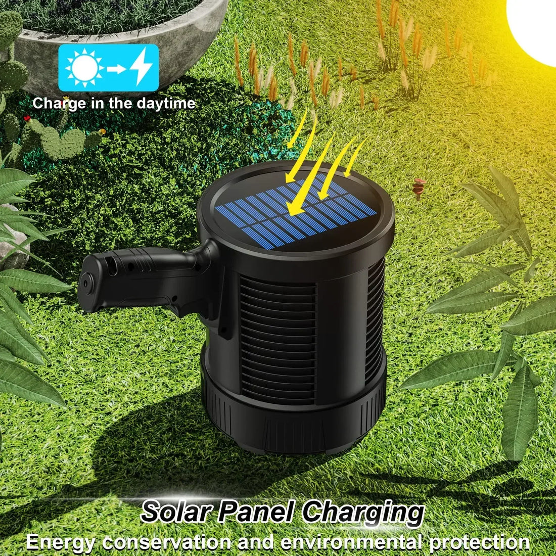 Carvallo LuminexPro 900K | 900.000 Lumen | 10000 mAh Batteri | Sol &amp; USB Laddningsfunktion | IPX5 Vattentålig