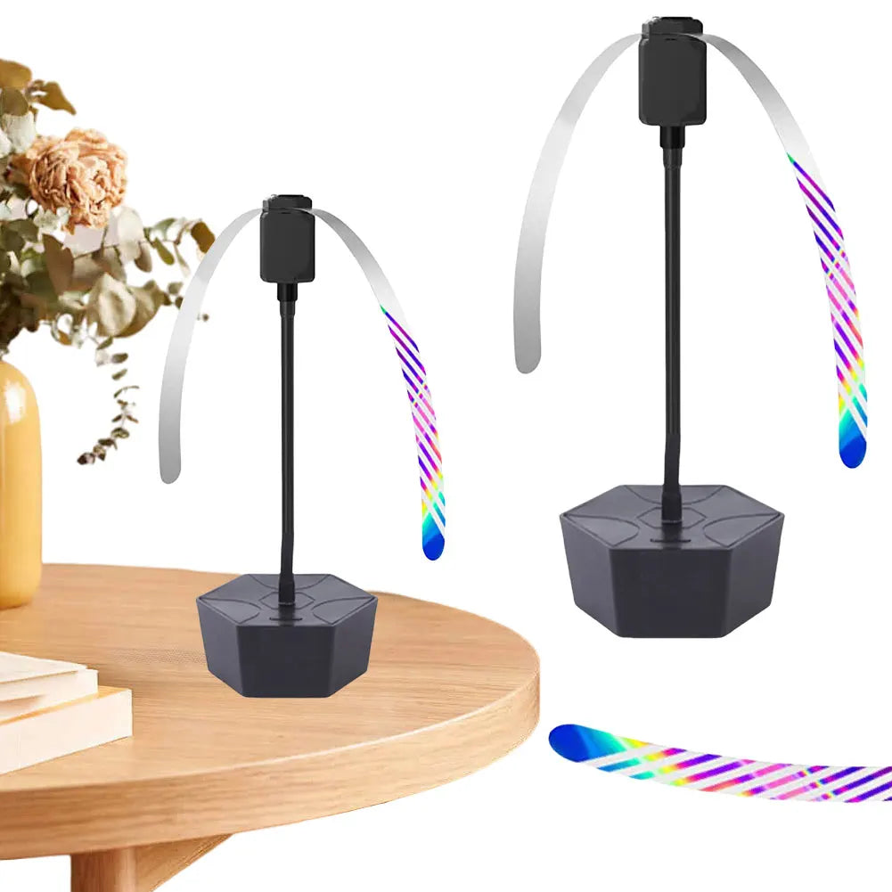 Carvallo Fluganvisning Fläkt | Reflekterande Bordsläktare | USB & Batteridriven | För Picknick & BBQ | 17 × 11 cm