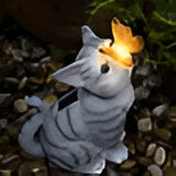 CatGlow Light - Solardriven katt skulptur för utomhusbelysning