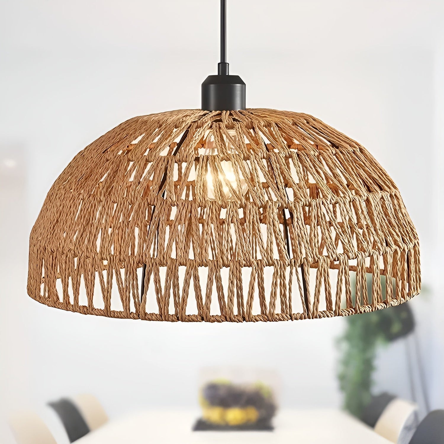 NatureWeave Light - Japansk Rattan Pendellampa