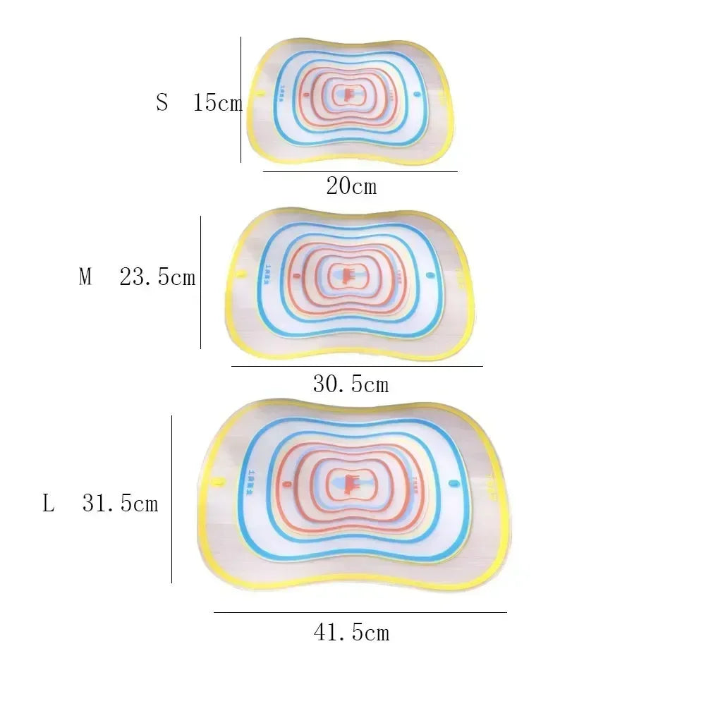 Carvallo CutBoard Set Flexibel Skärbräda | Rutschfast & färgkodad | Livsmedelsäker plastbräda