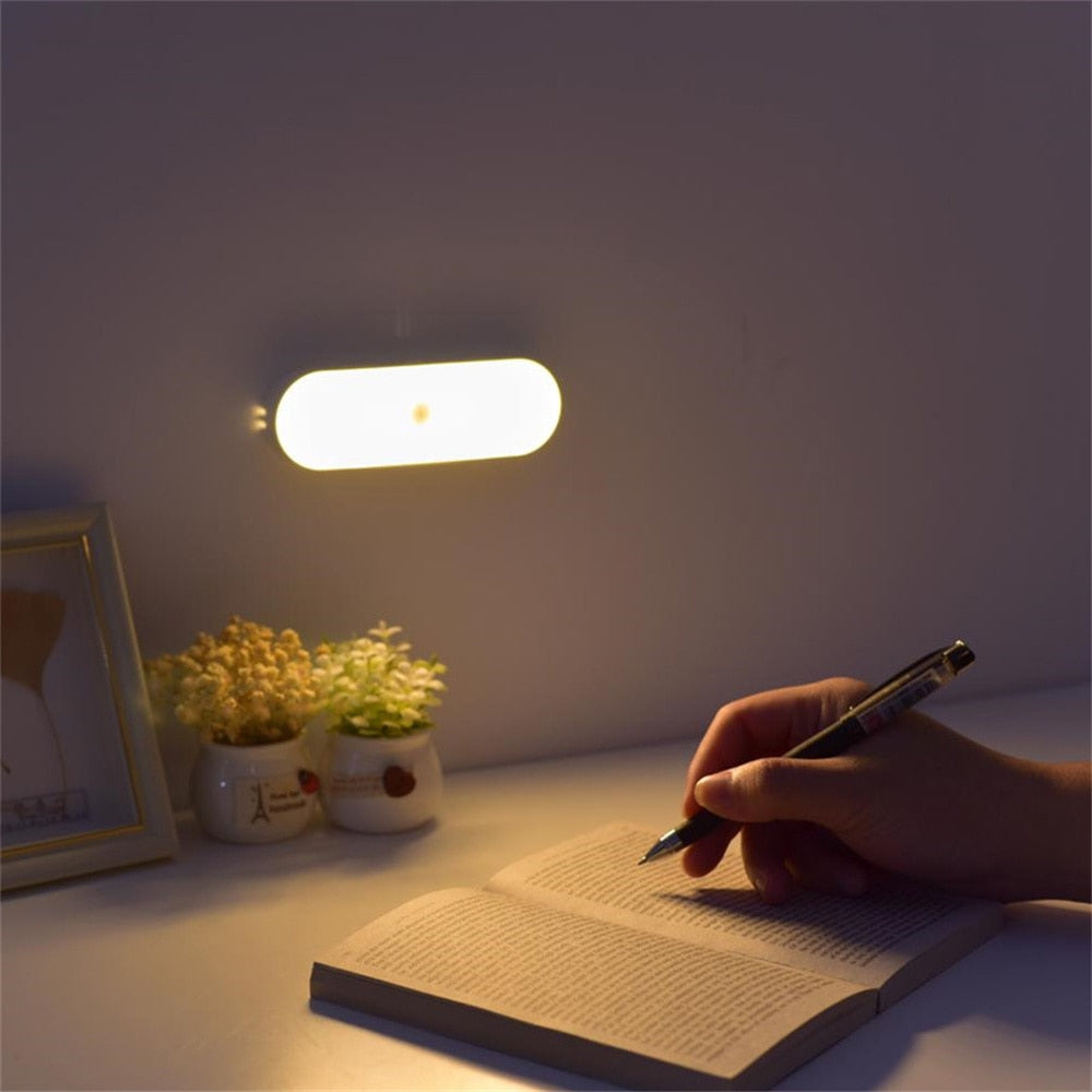 Trådlös LED Vägglampa med USB-laddningsfunktion och Rörelsesensor