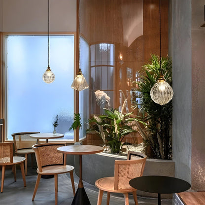 GlossyGlass Light - Nordisk kristallglas minimalistisch hängande lampa