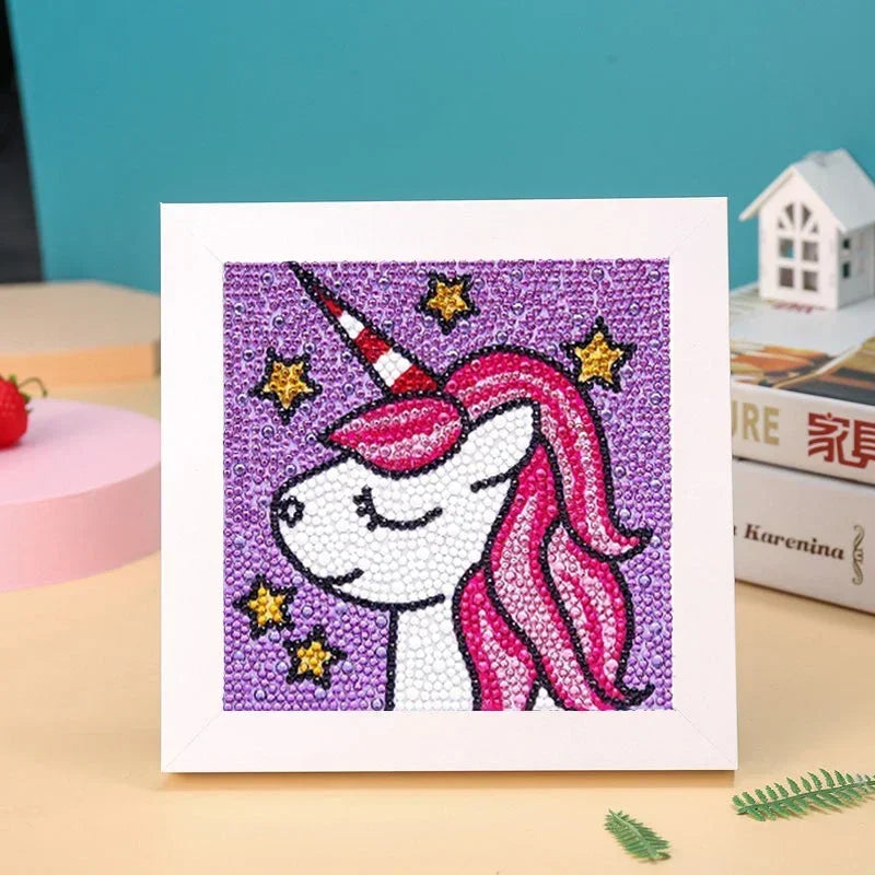 Carvallo Diamant-Malset Funkelino Kids | 5D Mosaik-Konst för Barn | Komplettset utan Ram | Från 5 År