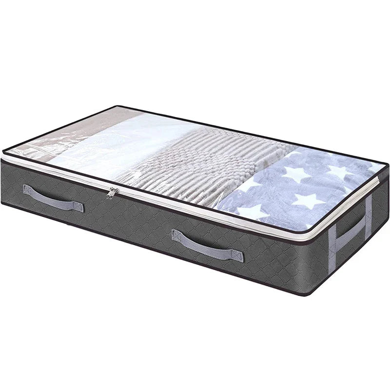 Carvallo Förvaringsväska | Stort kapacitet | Fällbar & Med fönster | Spunnet tyg & Rostfri dragkedja