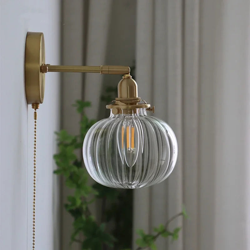 LichtKrona - Modern Vägglampa med Dragströmbrytare