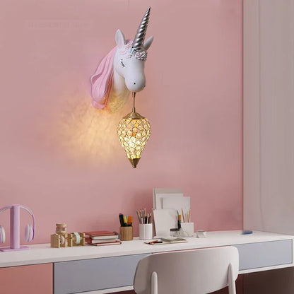 UnicornLicht - Barnrum Vägglampa Moderna Tecknade Figurer Sconcelampa