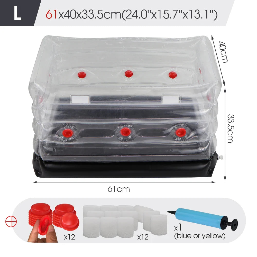 Carvallo svampodlingsset | Uppblåsbar Growbag med luftfilter | Monotub för hemmet & trädgård