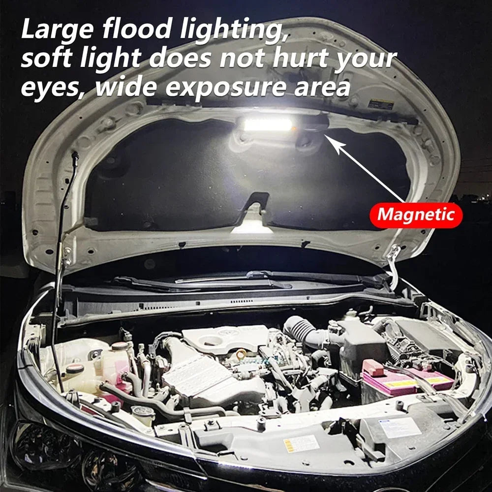 Carvallo Worklight | 20W LED arbetslampa | Magnet & krok | USB uppladdningsbar & vattentät