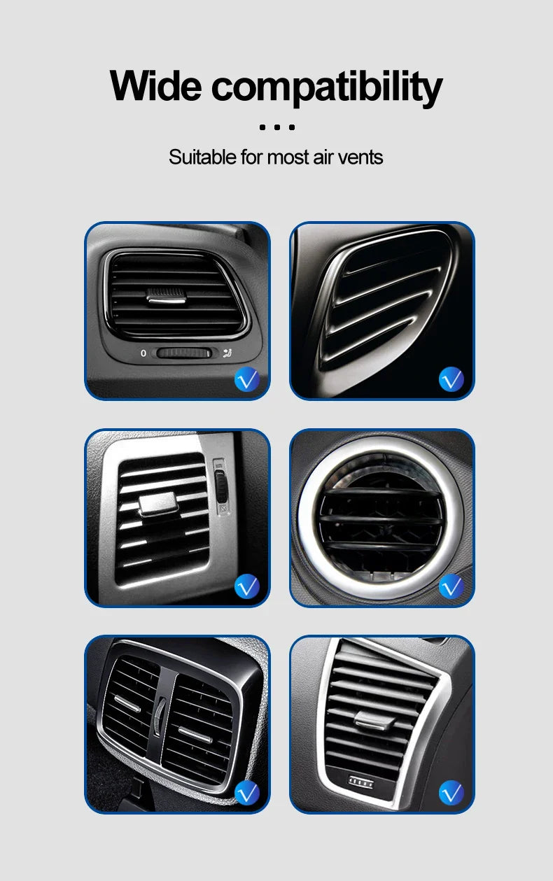 Carvallo Pro Kfz-hållare | Magnetisk & Trådlös | 15W Snabbladdning | 360° Vridbar