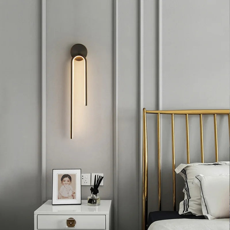 Limae Veya | Minimalistisk LED-vägglampa i nordisk stil för sovrum och badrum
