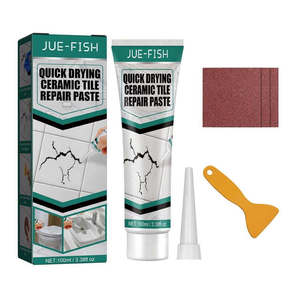 Carvallo Plattrepareringpasta | För keramik, porslin & marmor | 100 ml | Snabb, Stark & Mångsidig