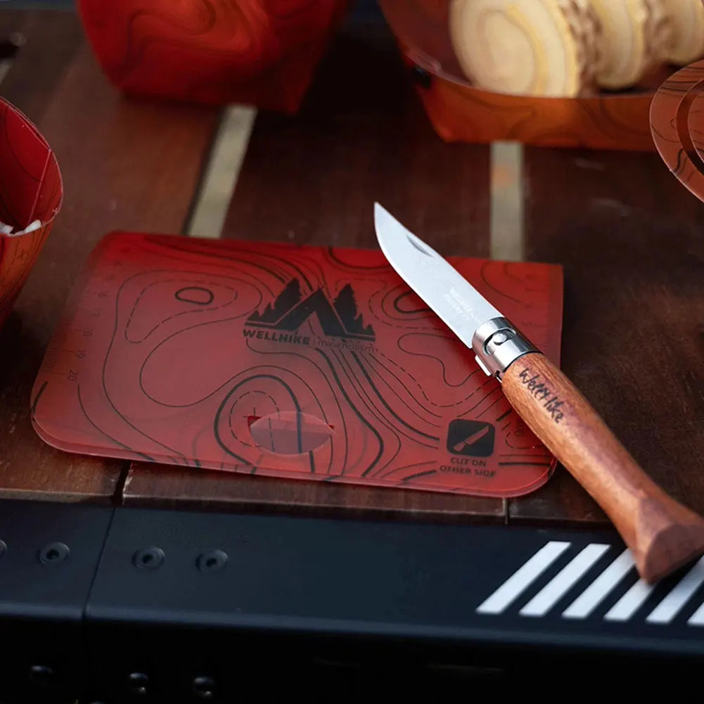 Carvallo Fällbart Utomhus-Service | Ultralätt & Återanvändbar | Livsmedelsäker & Platsbesparande | För Camping, Vandringsleder & Picknick