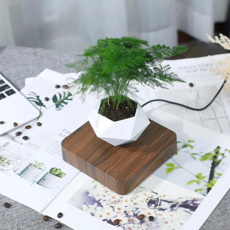 OrbitGrow - Magnetisk Svävande Bonsai Kruka För Heminredning
