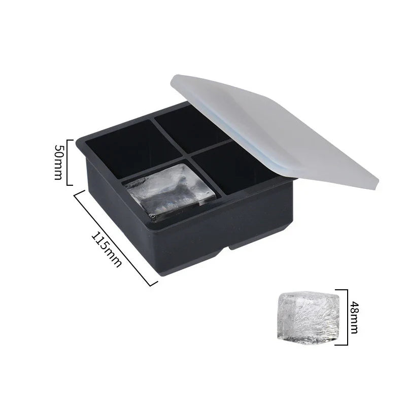 Carvallo Stor isbitsform i silikon | BPA-fri & flexibel | För XXL-isbitar, cocktails & kök | Lätt att rengöra