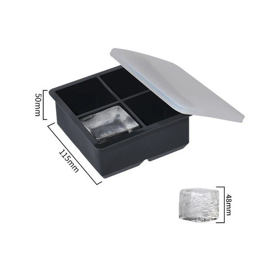 Carvallo Stor isbitsform i silikon | BPA-fri & flexibel | För XXL-isbitar, cocktails & kök | Lätt att rengöra