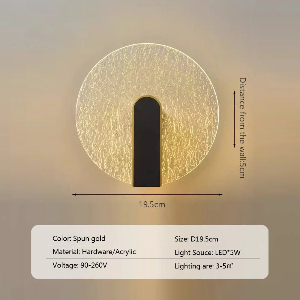 NordicGlow - LED Vägglampa i Akryl för Sovrum och Vardagsrum