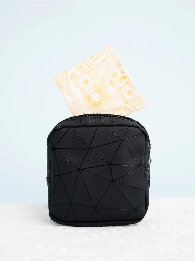 Carvallo Förvaringsväska Luniva Pocket | PU-läder | För smycken, hygienartiklar & vardag | Kompakt & Stilig | 13×4×13 cm