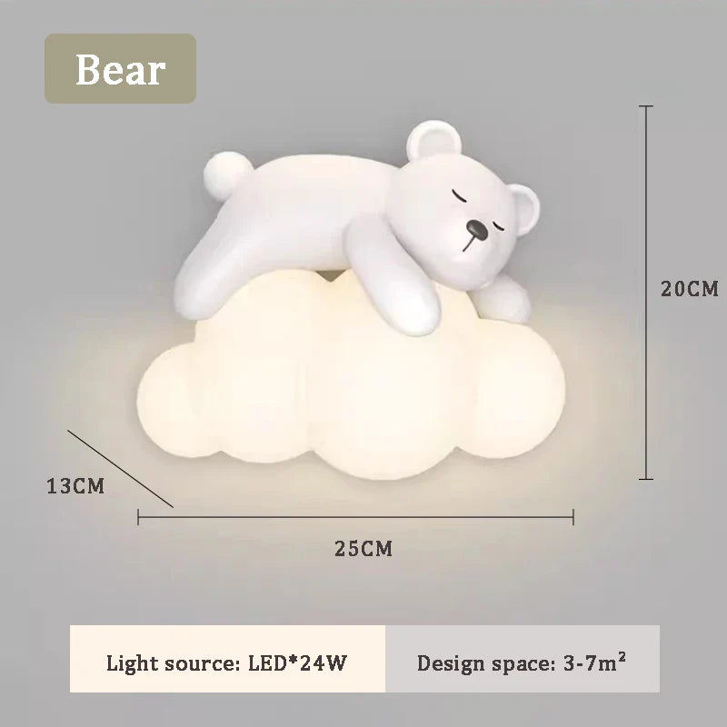 PandaLicht - Söt Panda LED Vägglampa för Barnrum