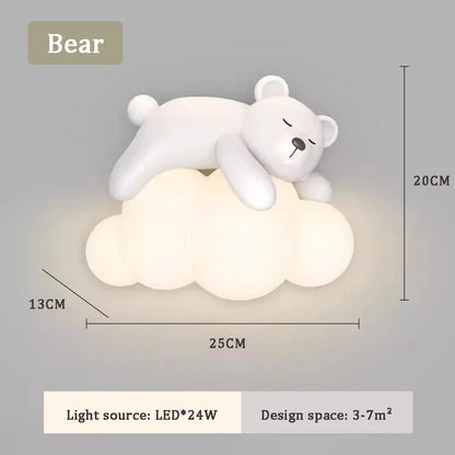 PandaLicht - Söt Panda LED Vägglampa för Barnrum