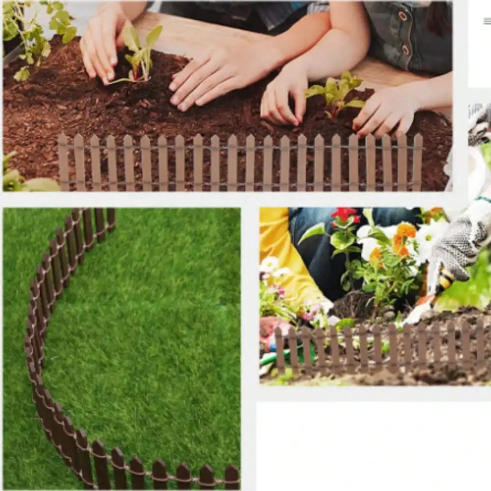 Carvallo Miniature Wooden Fence for Fairy Garden &amp; Decor | 1 Piece | For Flower Pots, Mini Landscapes &amp; Room Decor | Natural Decor for Home &amp; Garden