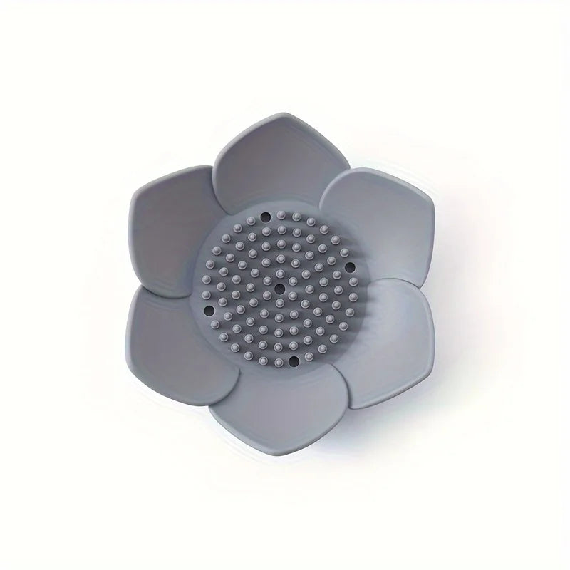 Carvallo LotusBloom | Halkfri &amp; Självvattenavledande | Silikon Tvålarhållare i Lotusdesign