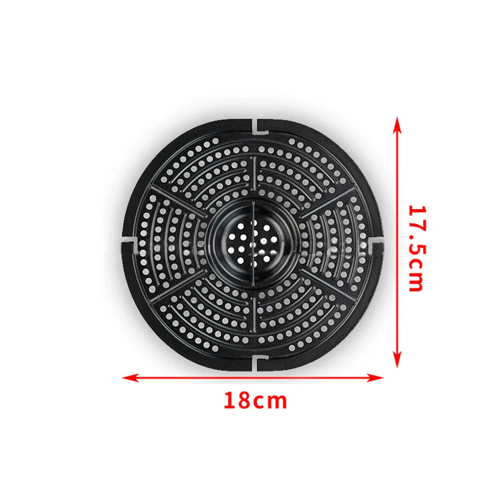 Carvallo Ersatz-grillpanna för varmluftsfritös | Non-stick & diskmaskinssäker | I olika storlekar | För pommes frites, kött & grönsaker