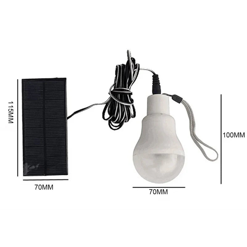 Carvallo Heliora SolarBulb | Wietrålbar | Med Solpanel & USB | Bärbar & Autark | 130 Lumen