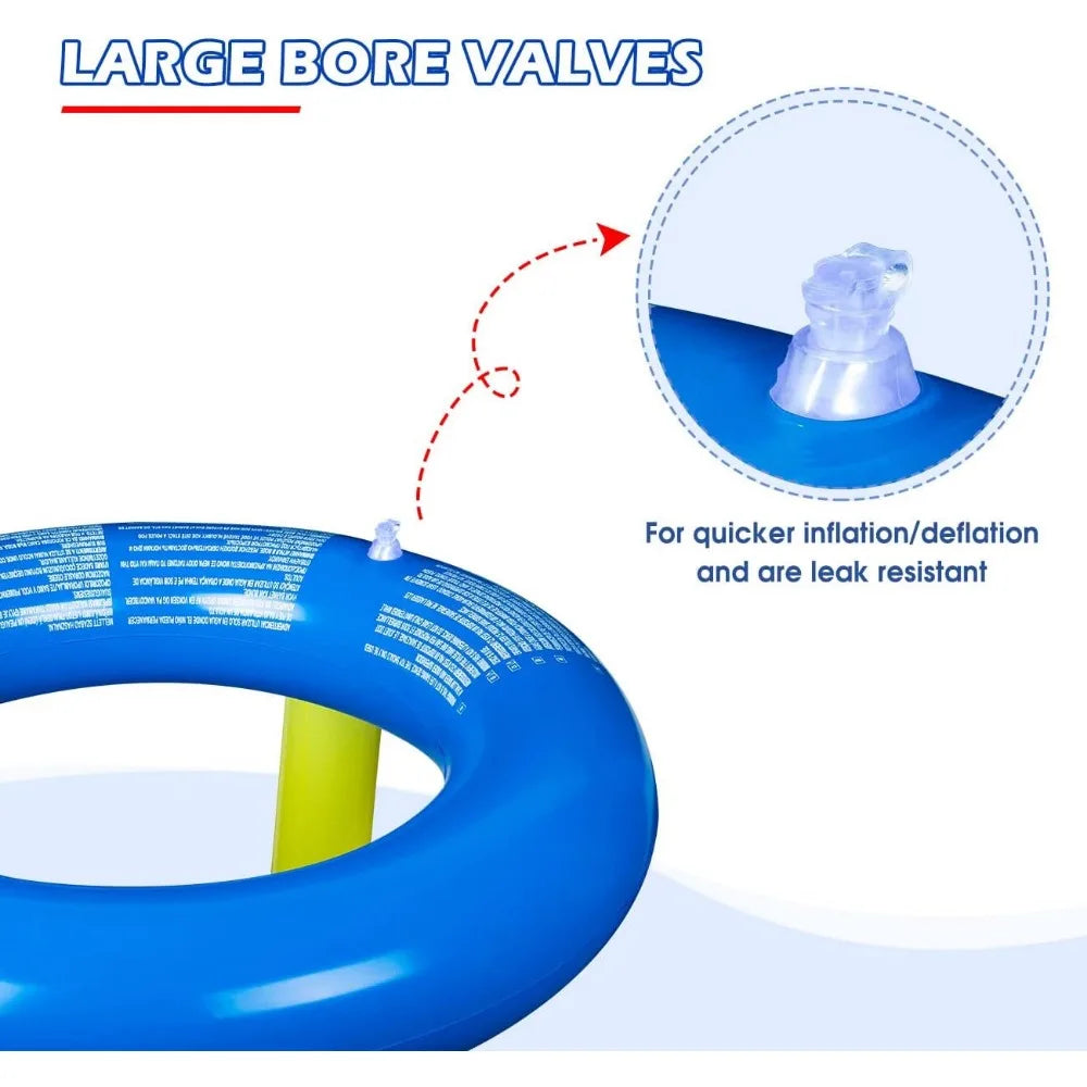 Carvallo-Basketballspel SplashDunk Pro | Uppblåsbar basketuppsättning för pool & trädgård | Interaktivt sommarljudspel för barn & vuxna