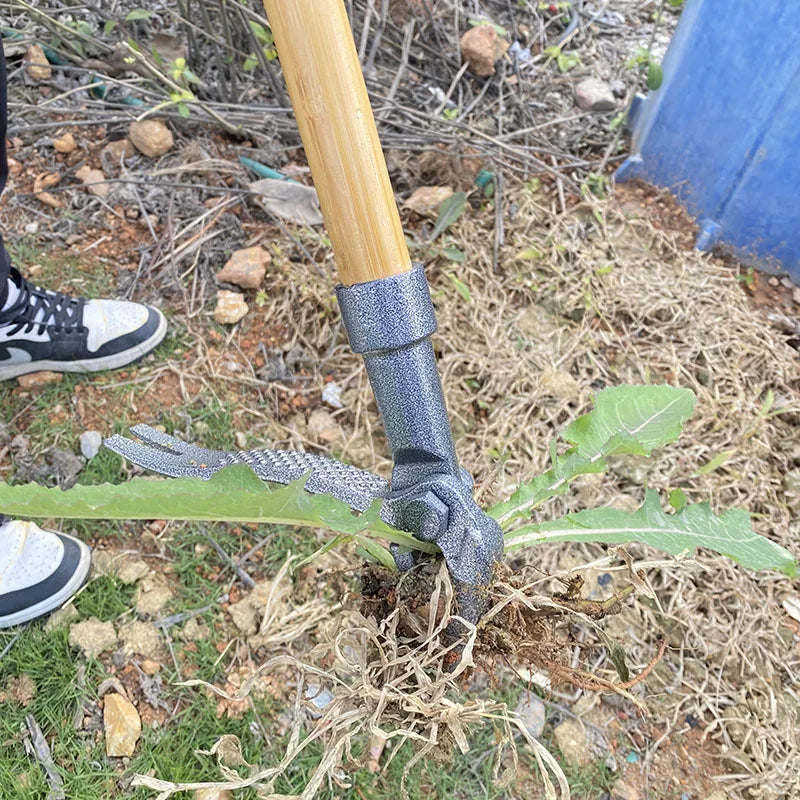 Carvallo RootClaw Ogräsrensare med klor | Av robust stål & fotpedal | För alla typer av jord