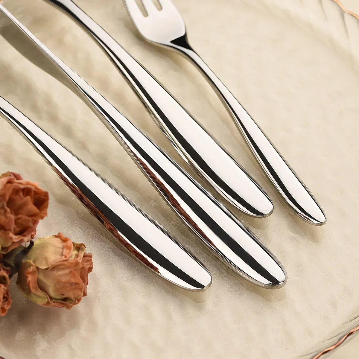 Skarlind | 5-delat bestickset i rostfritt stål för steak &amp; middag