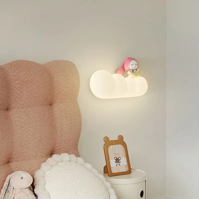 KinderDroom - LED Vägglampa för Barnrum med Tecknade Djurdesign