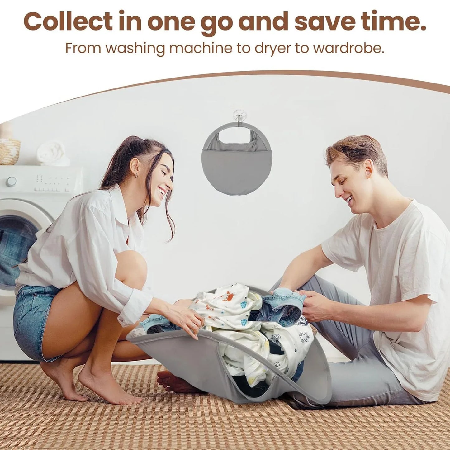 Carvallo FoldyBin 2025 | Fällbar & Bärbar | Pop-Up Design | För tvätt, leksaker & förvaring