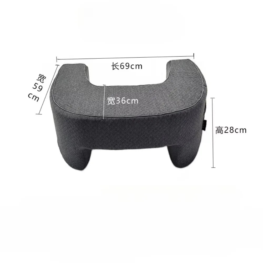 Minnesskum Lästjurstöd med Armstöd och Tvättbart Fodral för Säng eller Kontor