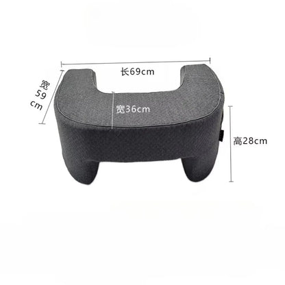 Minnesskum Lästjurstöd med Armstöd och Tvättbart Fodral för Säng eller Kontor