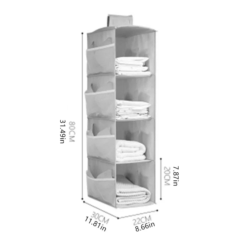Carvallo Underklädesorganisatör ClosyNest AirFold | Fällbar förvaringspåse för underkläder, BH:ar & strumpor | Flerlagig & Tvättbar