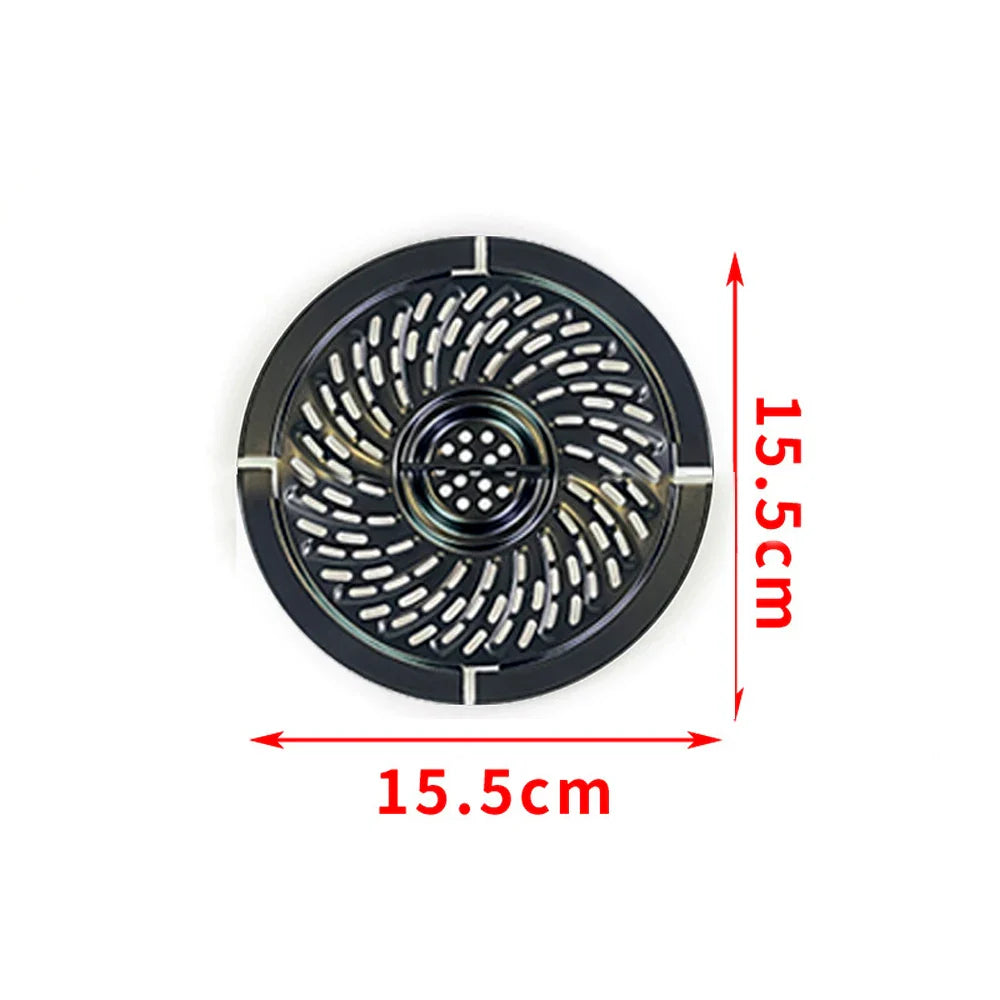 Carvallo Ersatz-grillpanna för varmluftsfritös | Non-stick & diskmaskinssäker | I olika storlekar | För pommes frites, kött & grönsaker