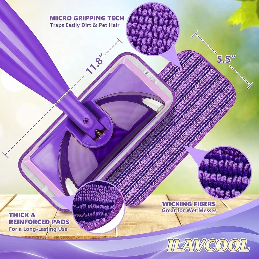 Carvallo Ersättningskuddar för Swiffer Wet Jet | Högabsorberande & Återanvändbara | 29x14 cm | 2-pack