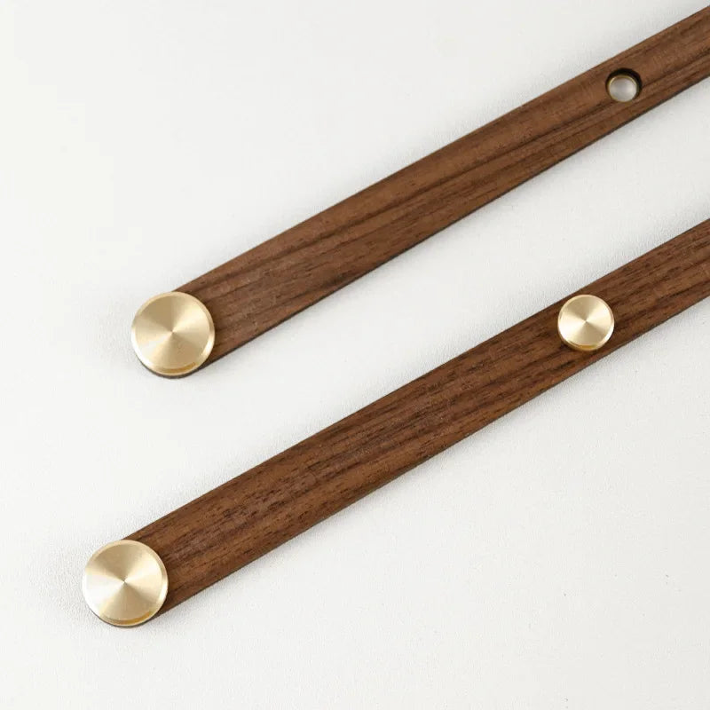 WoodSphere - Modern Stor DIY Väckarklocka Mekanism med Valnötsträ Visare