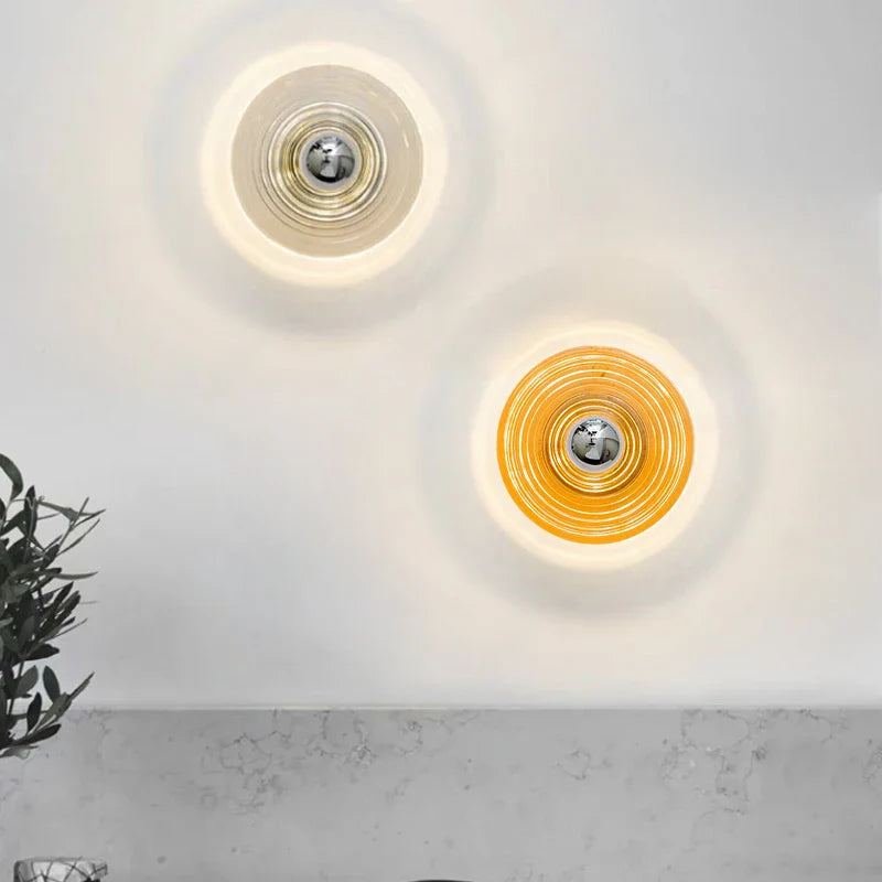 AquaGlow - Glas Vägglampa LED Vattengåvor Stämningsbelysning