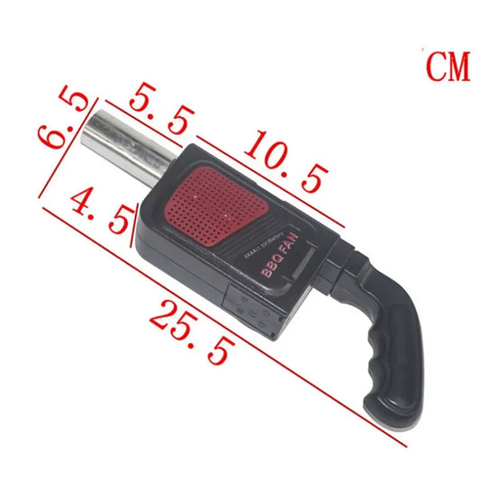 Carvallo Elektrisk BBQ-fläkt | Praktisk & Bärbar | För Grill, Camping & Utomhuskök