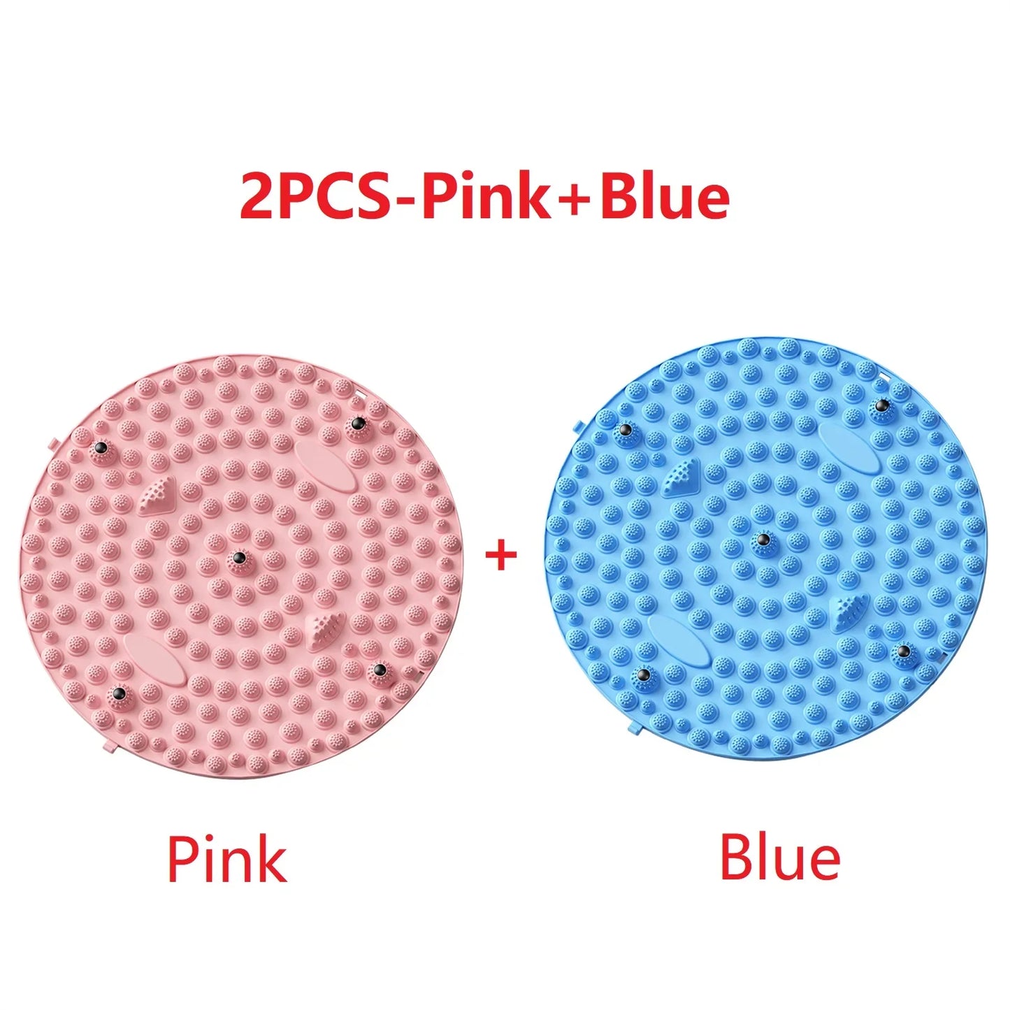 Carvallo StepBalance fotmassage akupressur fotmassage-matta 35 cm | Magnetisk & Bärbar | För avkoppling & muskelstimulering | 1 eller 2 stycken