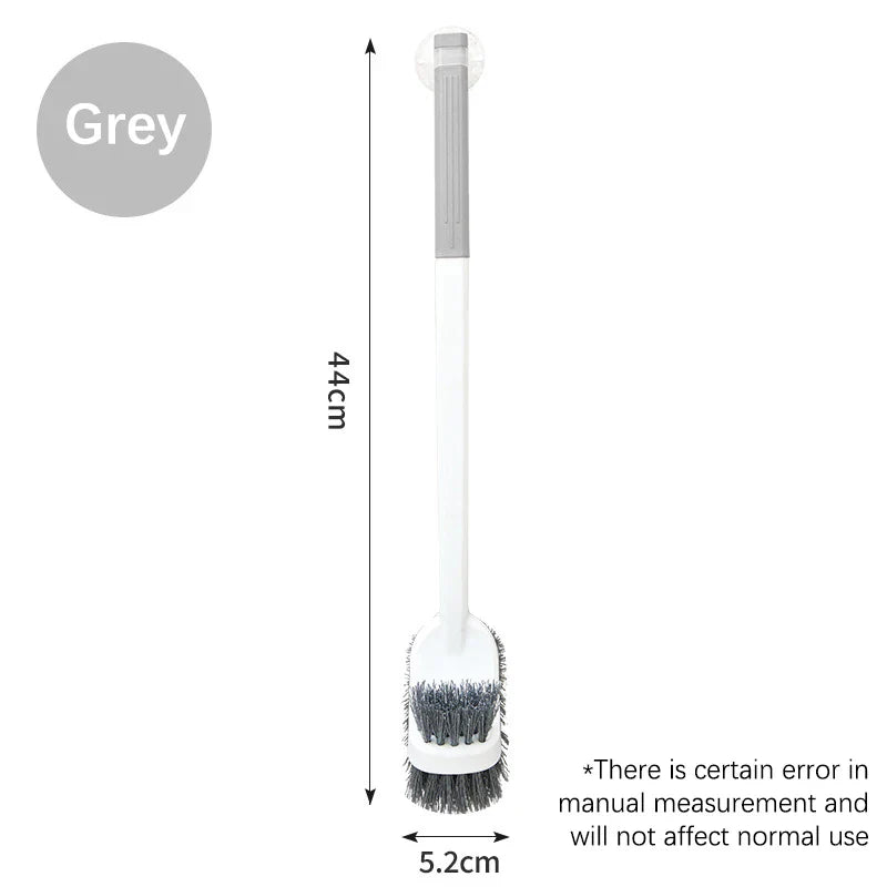 Carvallo WC-borste | Dubbelsidig toalettborste med långt handtag | Djup rengöring & Hygienisk | Platsbesparande hängande